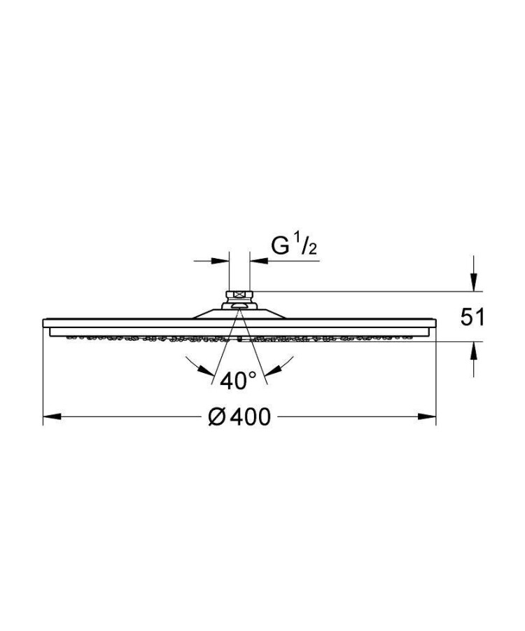 Grohe Rainshower Cosmopolitan Metal 28778000 верхний душ