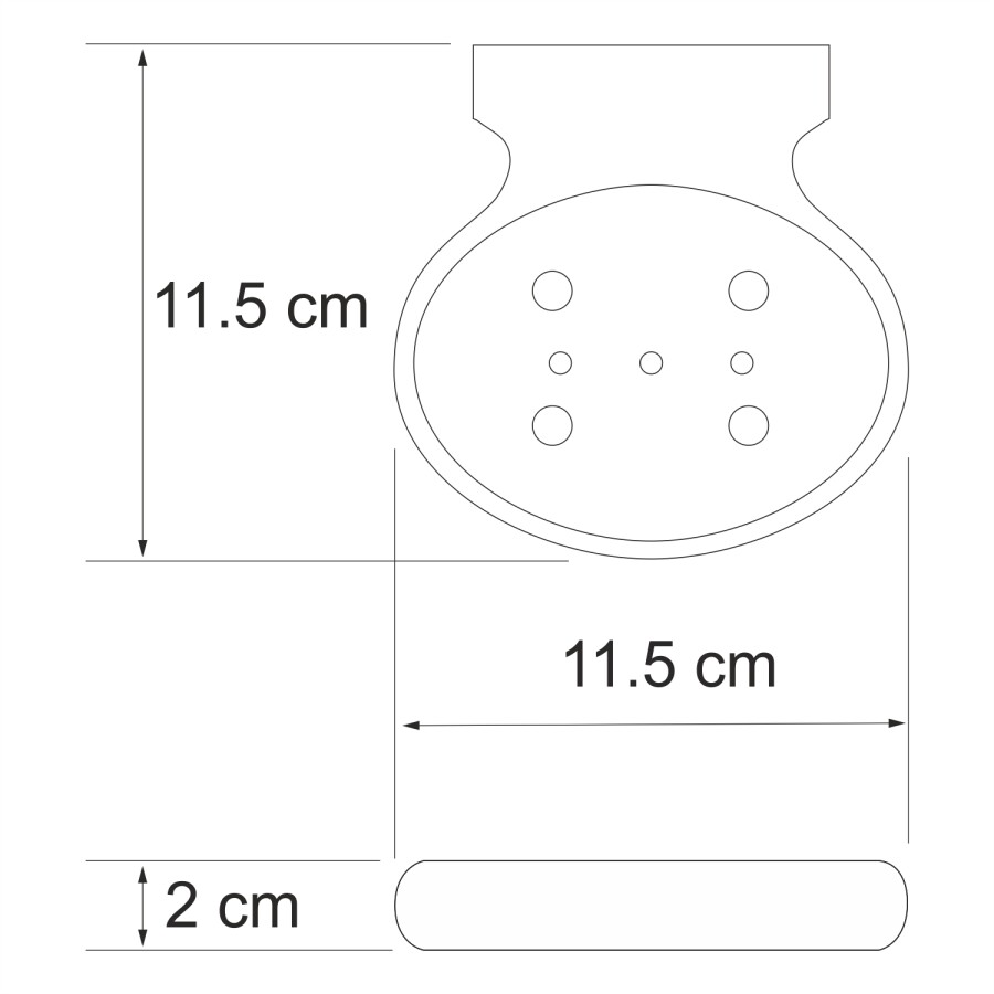 WasserKRAFT Berkel K-6869 мыльница хром