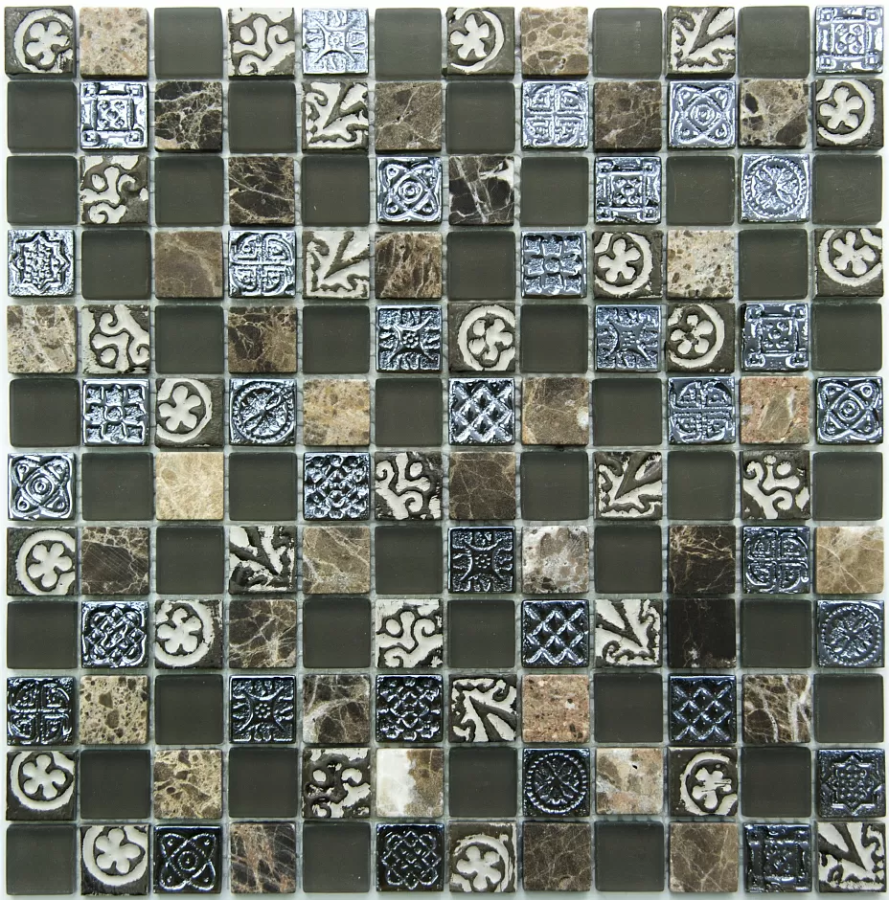 NS Mosaic Exclusive мозаика стеклянная 29,8х29,8 см S-835