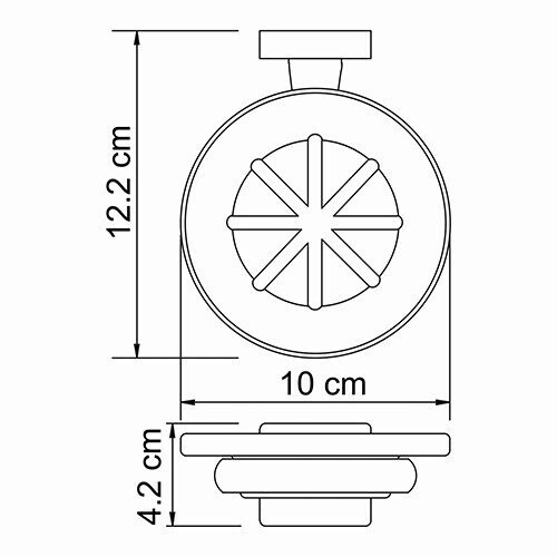 WasserKRAFT Lippe K-6529 мыльница хром