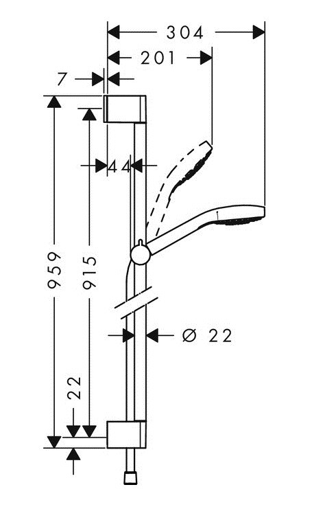 Душевой набор Hansgrohe 26594400 Croma Select E