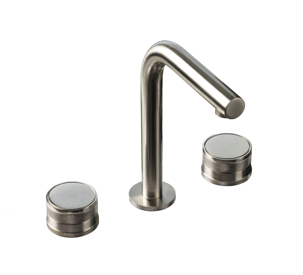 Смеситель для раковины Boheme Prestige Nickel Brush на 3 отв. 152-NB-PR