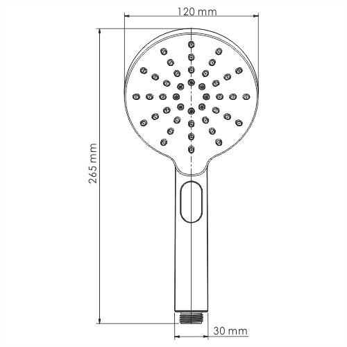 WasserKRAFT A127 ручной душ хром