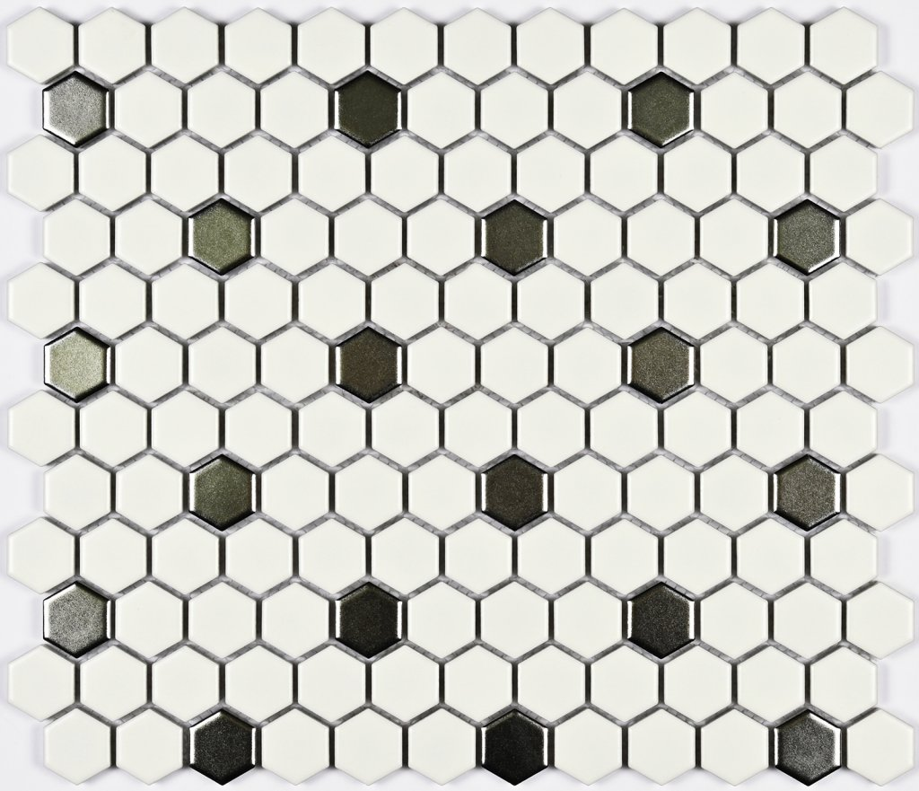 Bonaparte Babylon Silver matt мозаика керамогранитная 26х30 см