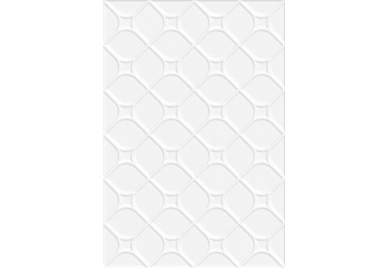 Керамин Майорка 7С 28х40 см плитка настенная глянцевая белая