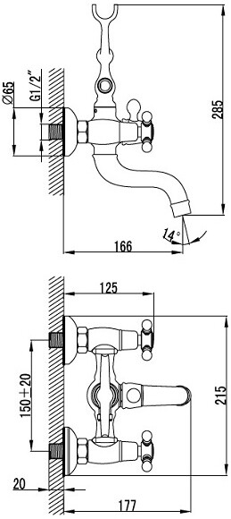 Iddis Sam SAMBR02i02 смеситель для ванны бронза