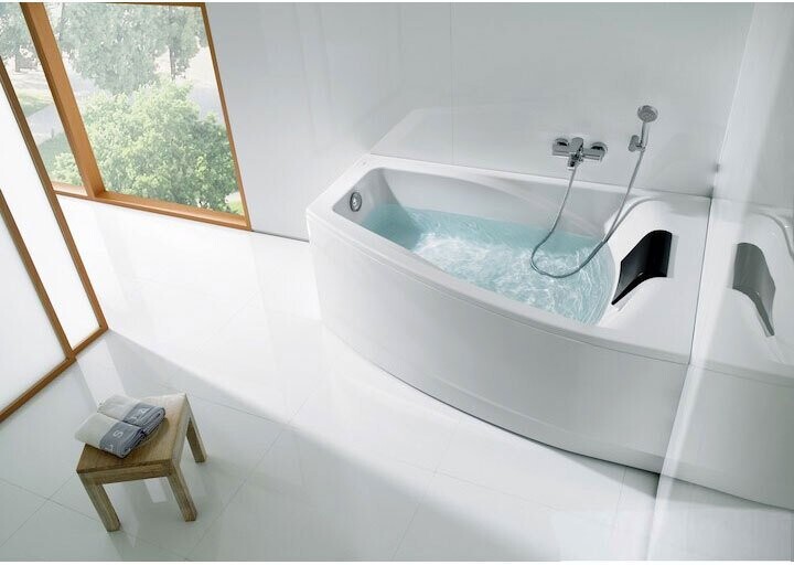 Roca Hall Angular ванна в сборе с панелью и каркасом 150 100 см правая
