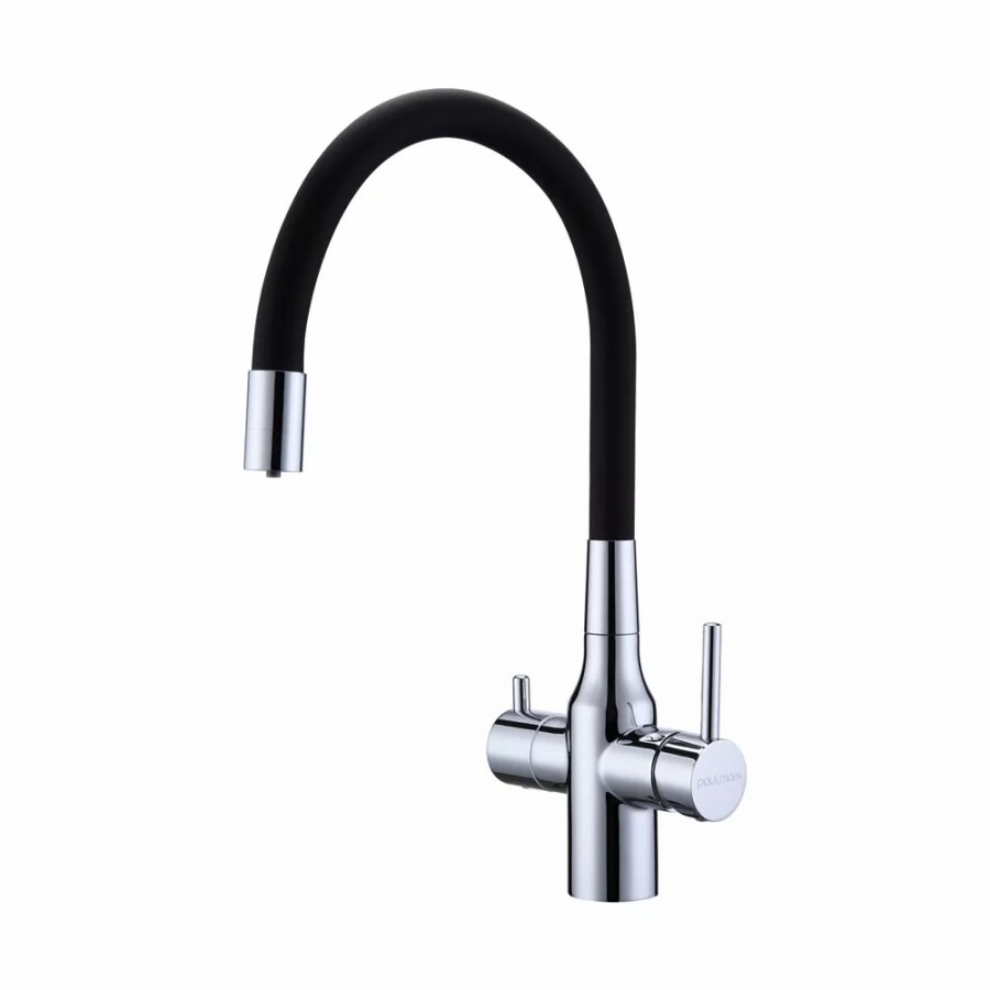Смеситель для кухни под фильтр с гибким изливом Salix Sa213419-CR