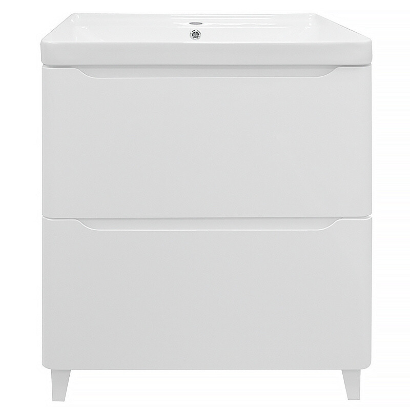 Комплект Тумба Azario Лотос 60/2 Н напольная с раковиной Монте 60 "AZ-MONTE 60" CS00106598