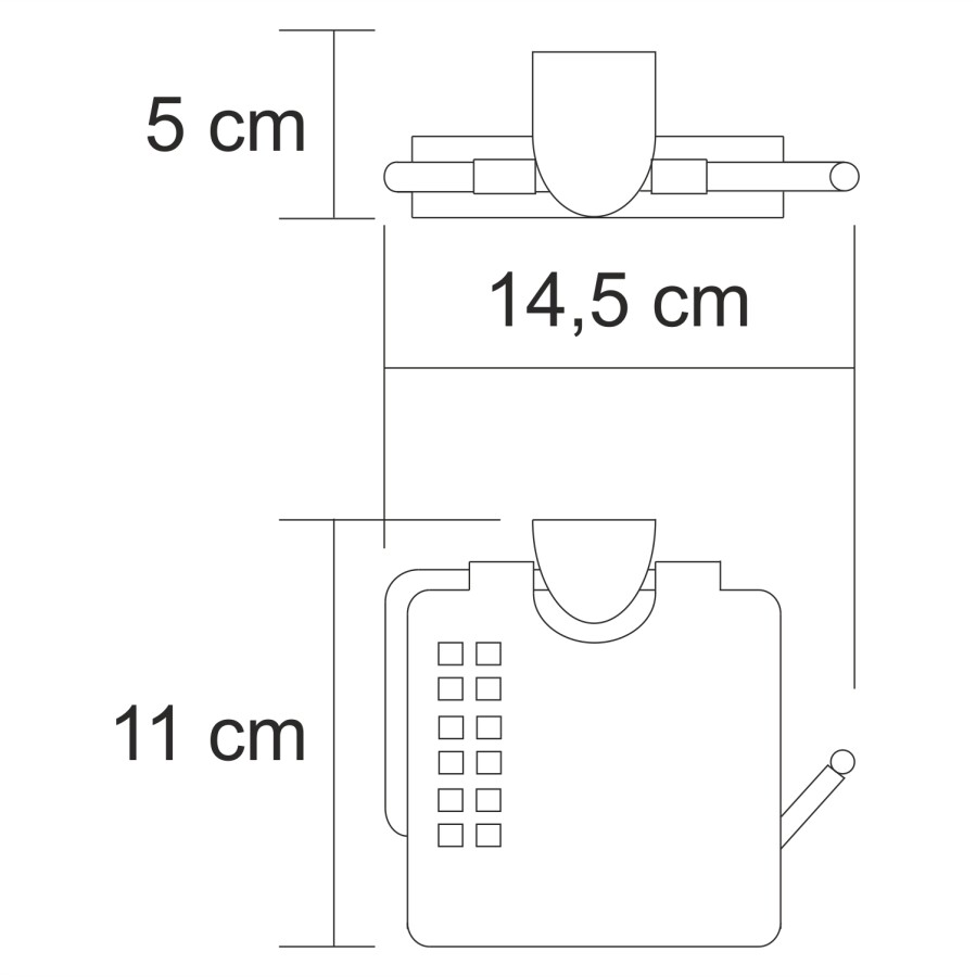 WasserKRAFT Kammel K-8325 держатель для туалетной бумаги хром