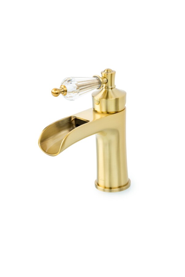 Смеситель для раковины Boheme Vogue Бронза с прозрачным Swarovski 201-SW