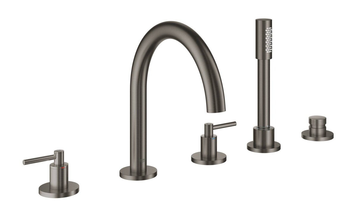 Grohe Atrio New 19922AL3 смеситель на борт ванны темный графит