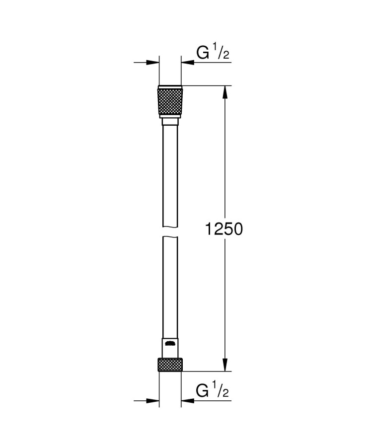 Grohe Silverflex Longlife 26335000 душевой шланг 1250 мм