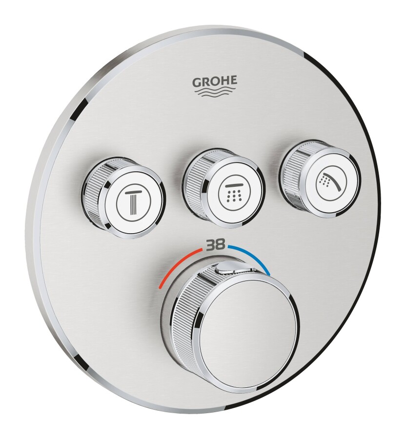 Grohe Grohtherm SmartControl 29121DC0 смеситель для ванны/душа суперсталь