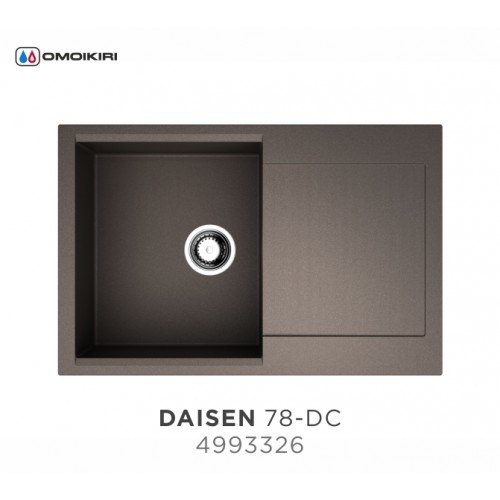 Omoikiri Daisen 78-DC 4993326 кухонная мойка аrtgranit темный шоколад 78х51 см