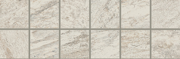 Coliseum Gres Alpi Bianco Fascia Mosaico 10x30 см вставка напольная белая