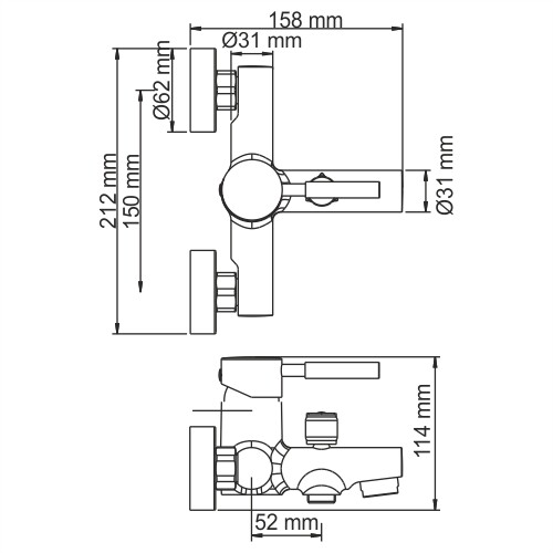 WasserKRAFT Main 4101 смеситель для ванны хром