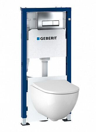 Geberit Duofix Acanto 500.128.21.A унитаз подвесной + инсталляция