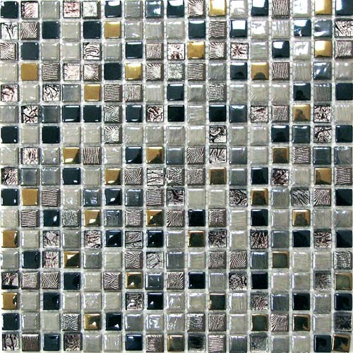 Bonaparte Space 30х30 см мозайка керамическая черно серая