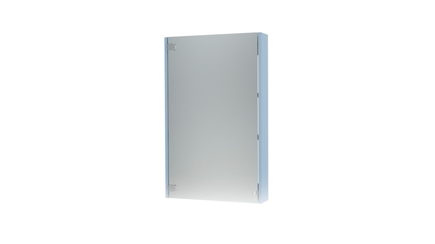 Triton Эко 50 зеркальный шкаф без подсветки голубой