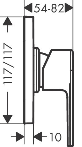 Hansgrohe Vernis Shape 71658000 смеситель для душа хром