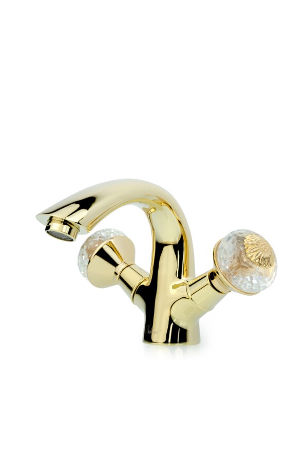 Смеситель для раковины Boheme Flora Золото 291-FL