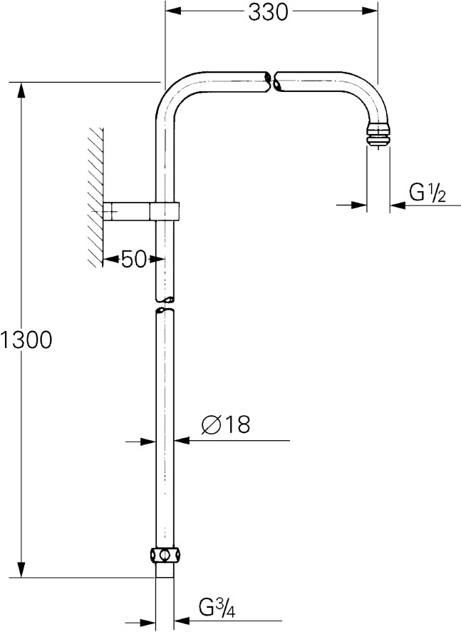 Grohe Relexa 27320000 душевой кронштейн