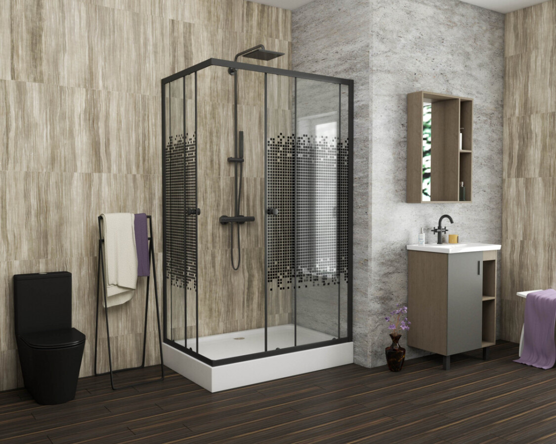 Душевой уголок 100x80 Niagara NG 018-14Q BLACK _0181452Q