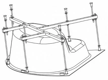 Riho каркас для ванн Atlanta 140 2YNAT1112