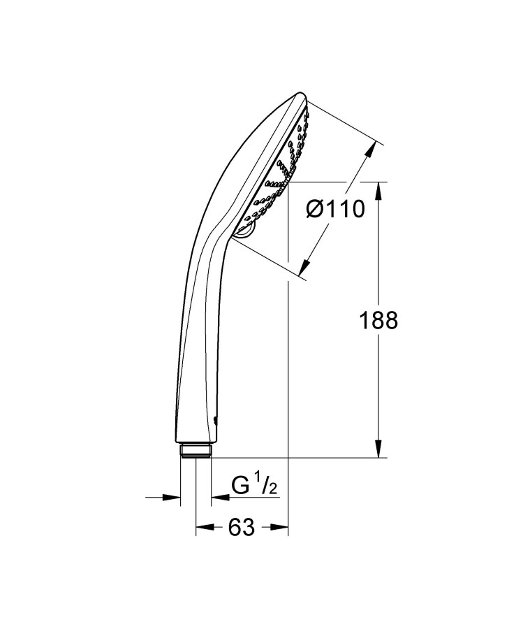 Grohe Euphoria 110 Massage 27221001 ручной душ