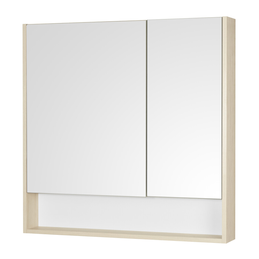Зеркало-шкаф Акватон Сканди 90 см белый дуб верона 1A252302SDB20