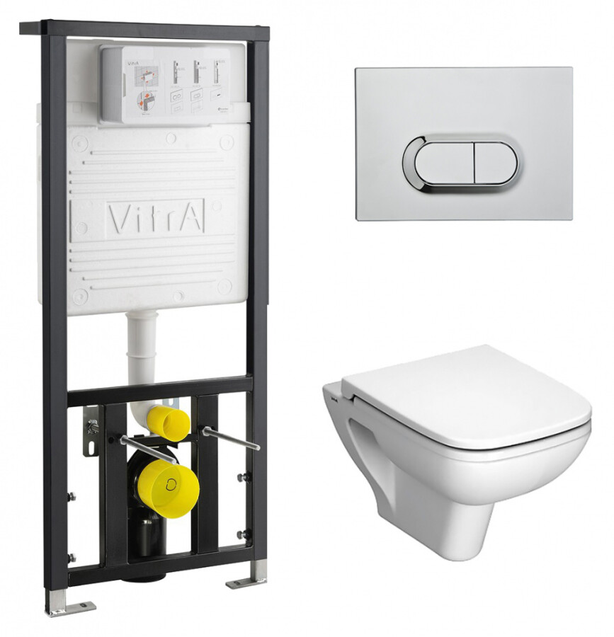 VitrA S20 9004B003-7204 унитаз подвесной + инсталляция