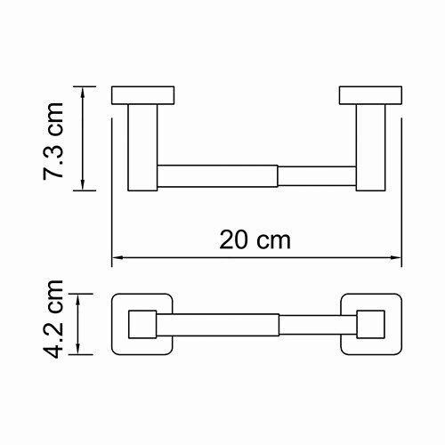 WasserKRAFT Lippe K-6522 держатель для туалетной бумаги хром