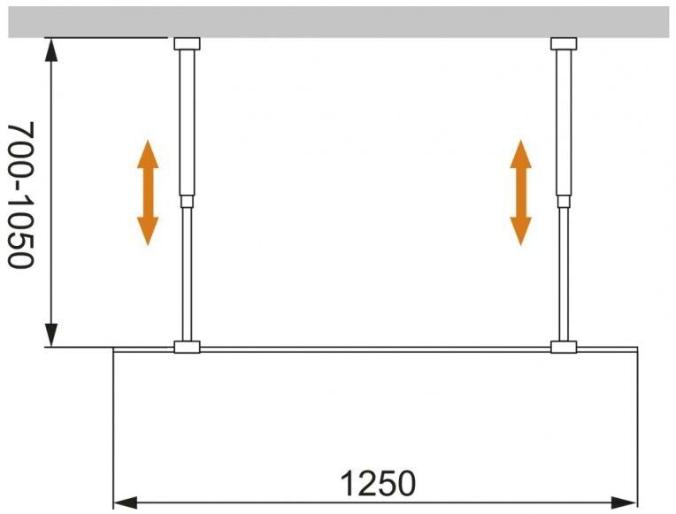 Cezares Liberta-L-2-125-C-Cr душевая перегородка 125*195