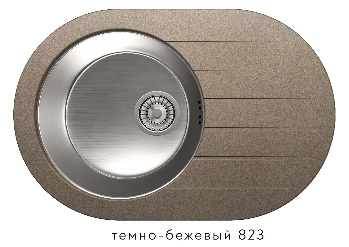 Tolero Twist TTS-780 78 50 см мойка для кухни темно-бежевый