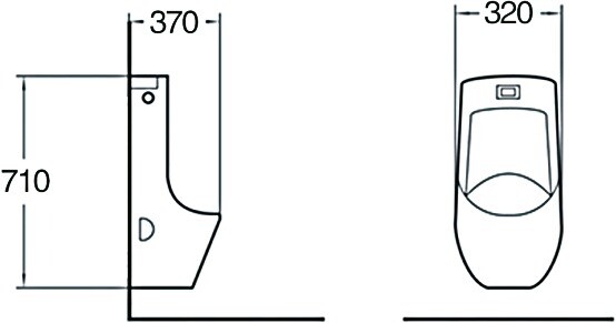 SantiLine Писсуар SL-6002 с сенсорным управлением