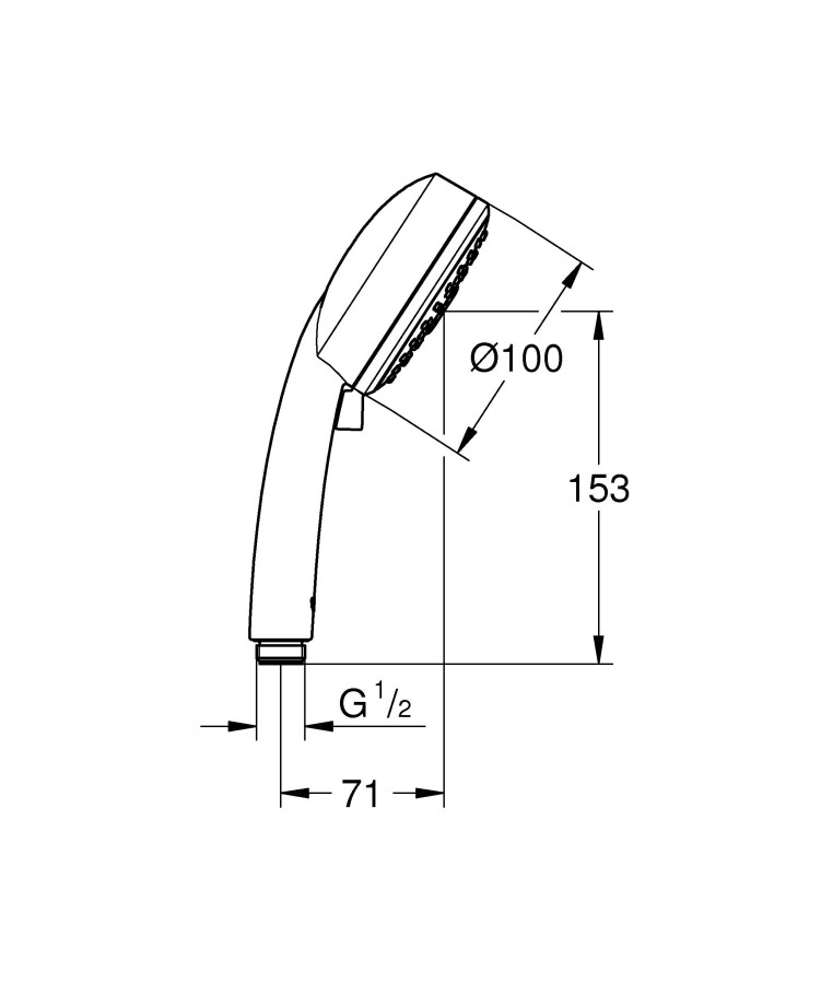 Grohe New Tempesta Cosmopolitan 27572002 ручной душ