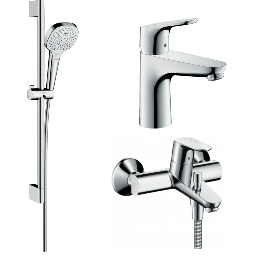 Hansgrohe Focus набор смесителей с душевой стойкой HG-PR83