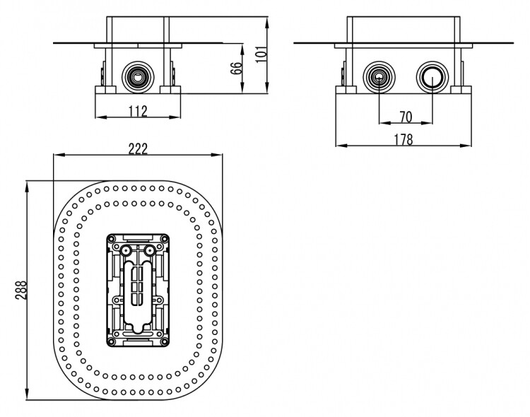 Ravak Монтажная коробка R-box multi RB 071.50 X070074