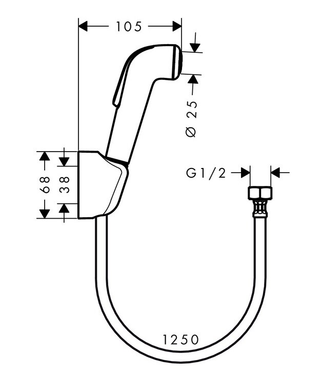 Hansgrohe 32127000 Гигиенический душ