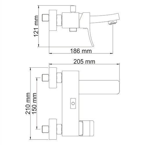 WasserKRAFT Aller 1061 смеситель для ванны хром