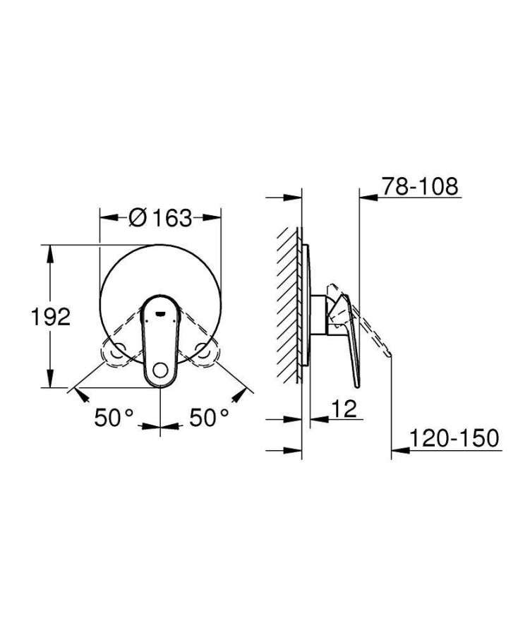 Grohe Europlus 19537002 смеситель для душа