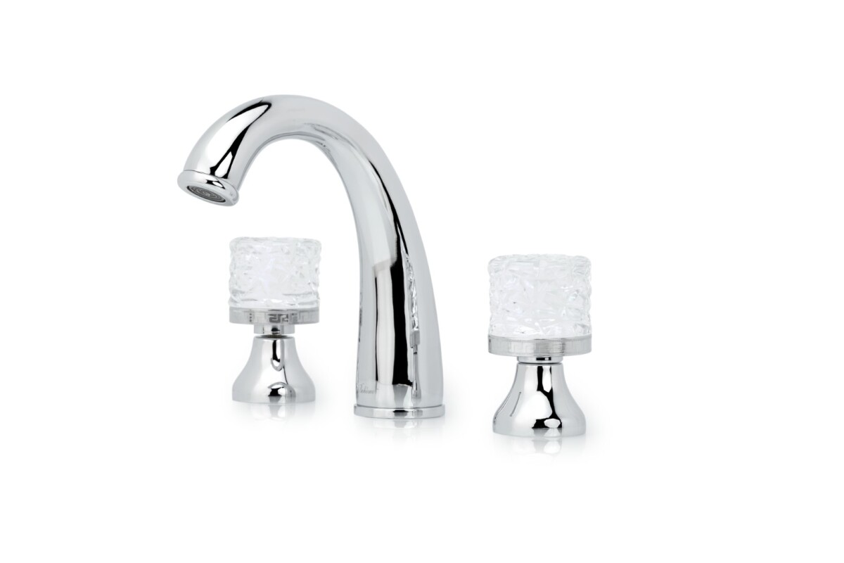 Смеситель для раковины на 3отв. Boheme Crystal Хром 277-CRST