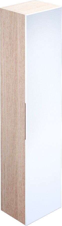 Iddis Mirro MIR4000i97 шкаф-пенал подвесной, белый / светлое дерево