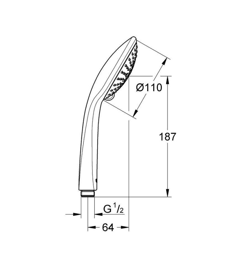 Grohe Euphoria 110 Champagne 27222000 ручной душ