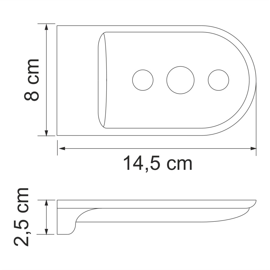 WasserKRAFT Kammel K-8369WHITE мыльница белый