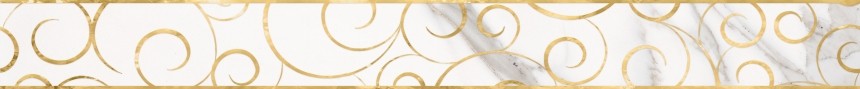 Lasselsberger Миланезе Дизайн 1506-0154-1001 бордюр настенный Флорал Каррара 6x60 см