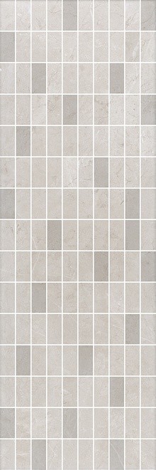 Kerama Marazzi Низида 25х75 см декор настенный светло-серый мозаичный