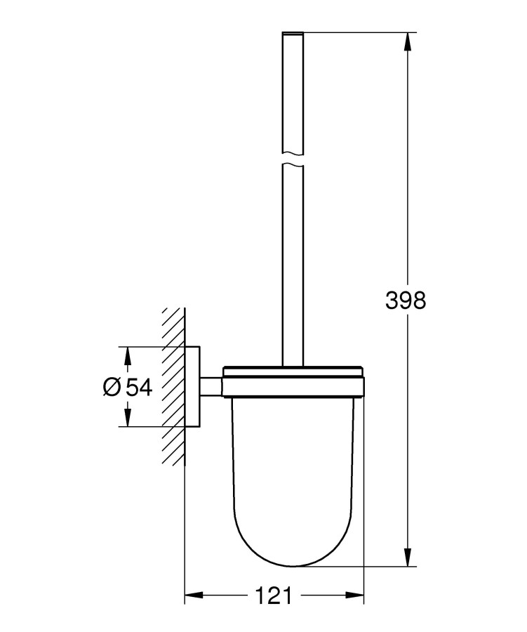 Grohe Essentials 40374DL1 туалетный ершик тёплый закат матовый