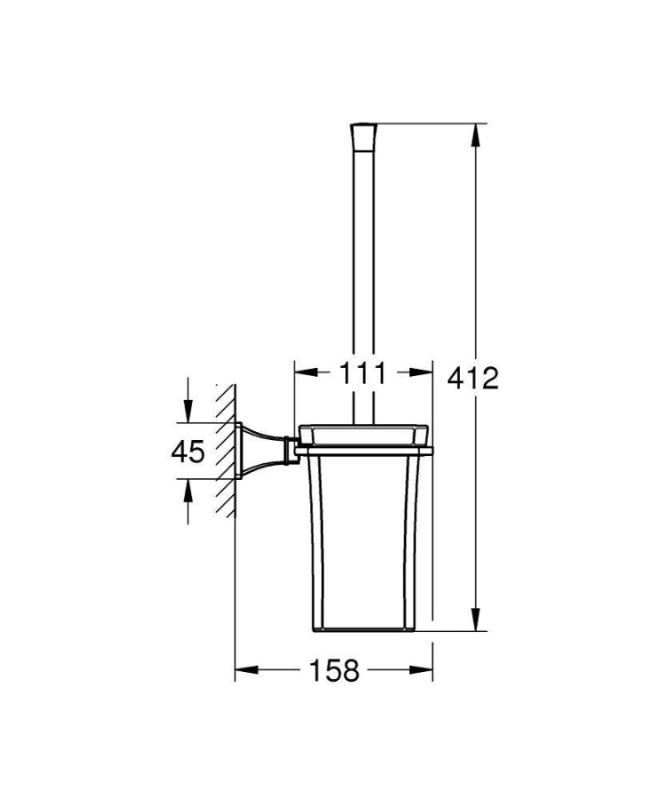 Grohe Grandera 40632000 туалетный ершик